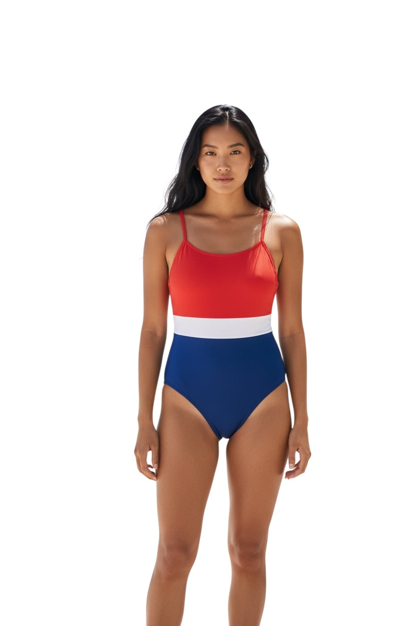 Red, White, Blue Swimsuit