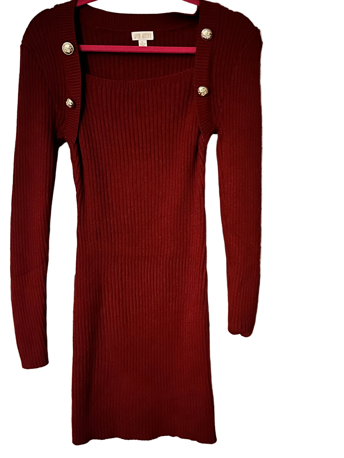 Maroon Sweater Dress