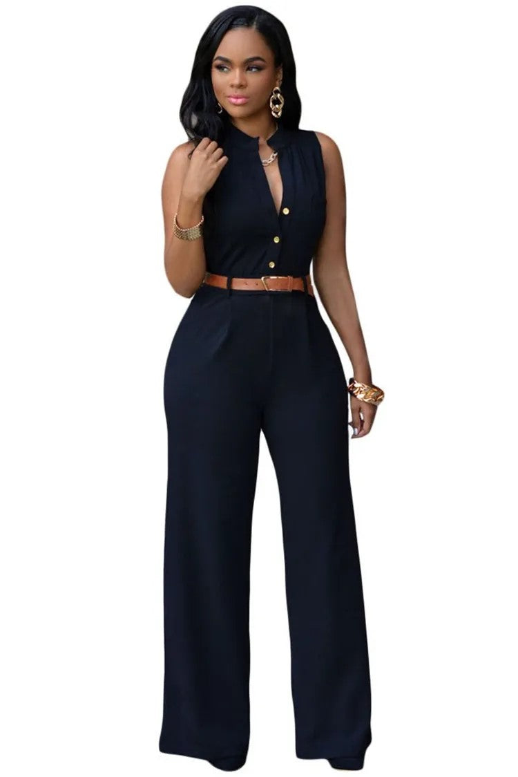 Fashionable Black Jumpsuit