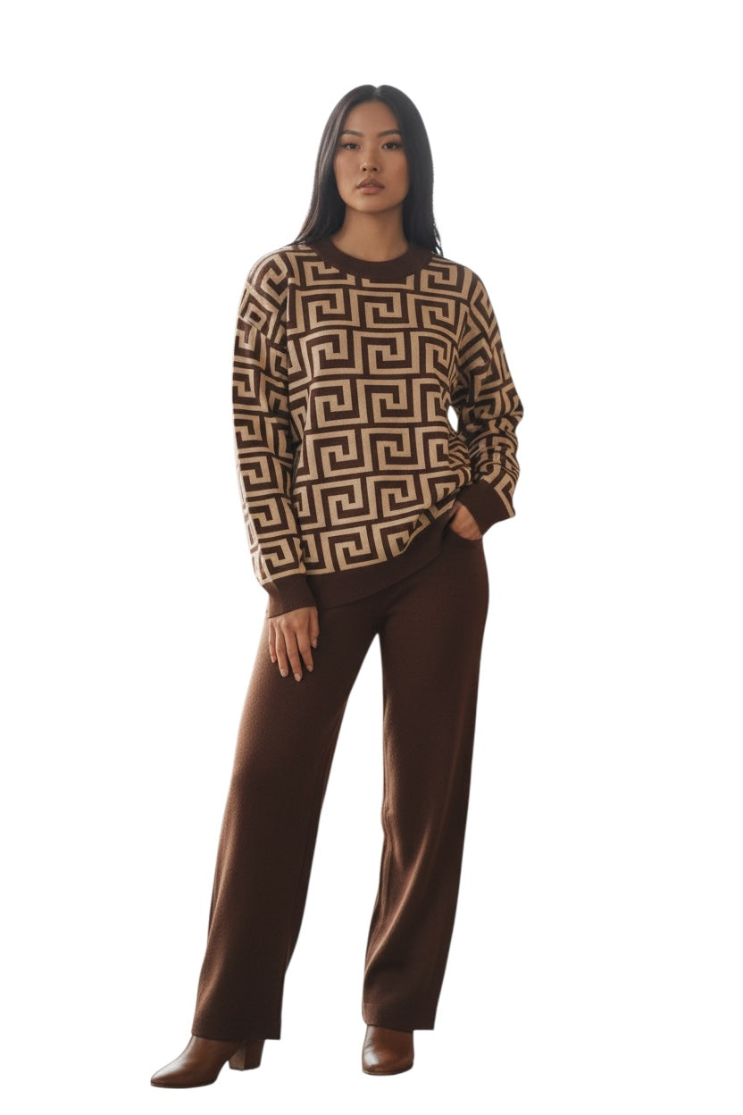Geometry Sweater Pantsuits