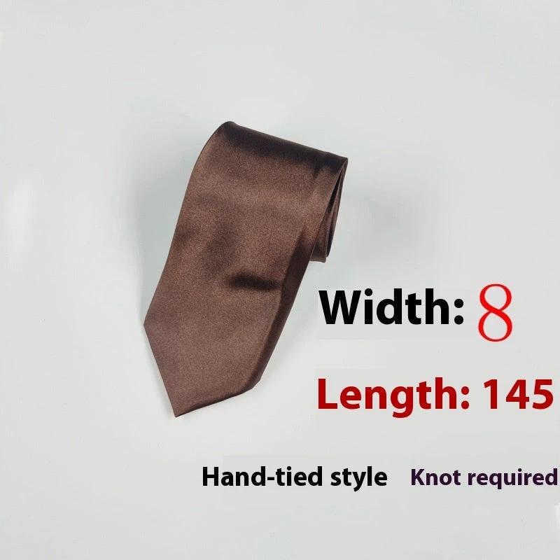 Men's 8cm Plain Suit Tie