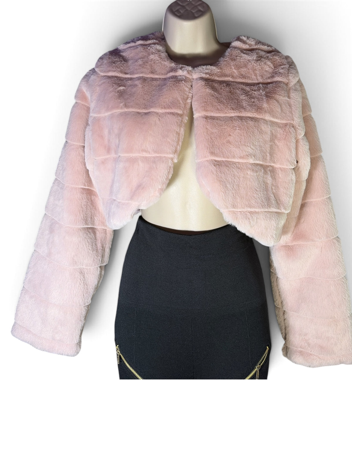 Soft Pink Furry Vest