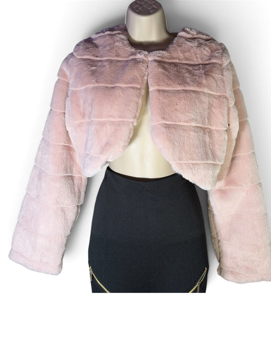 Soft Pink Furry Vest