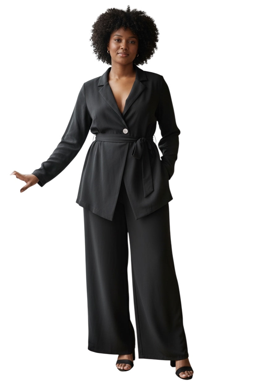 Women’s Black Flared Suit