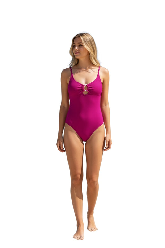 Purple One Piece Swimsuit