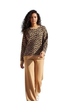 Geometry Sweater Pantsuits