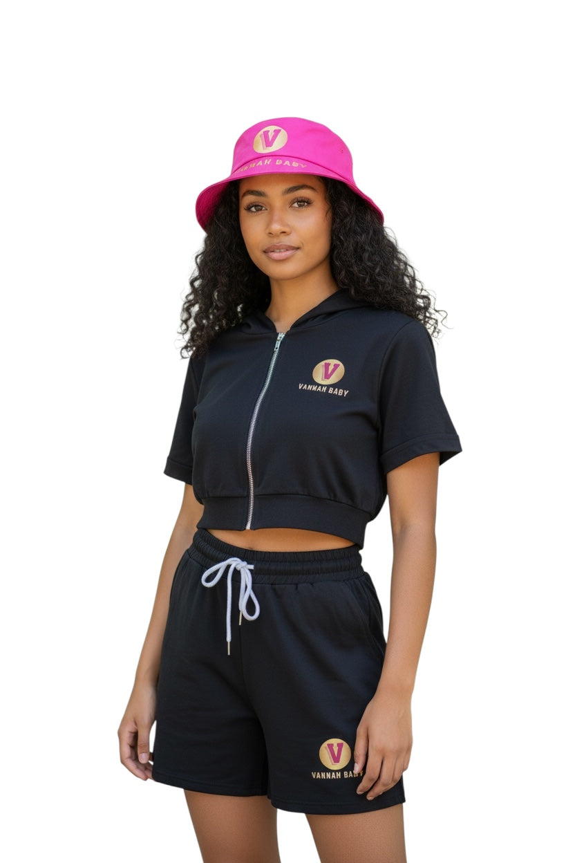 Vannah Baby Shorts Set/ and Hat