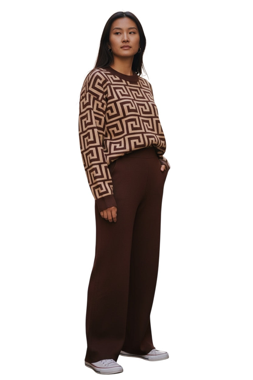 Geometry Sweater Pantsuits