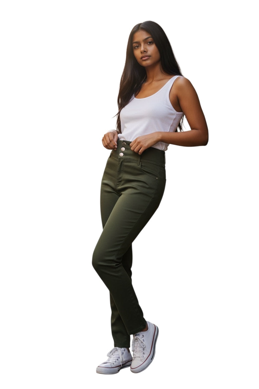 Green Skinny Pants