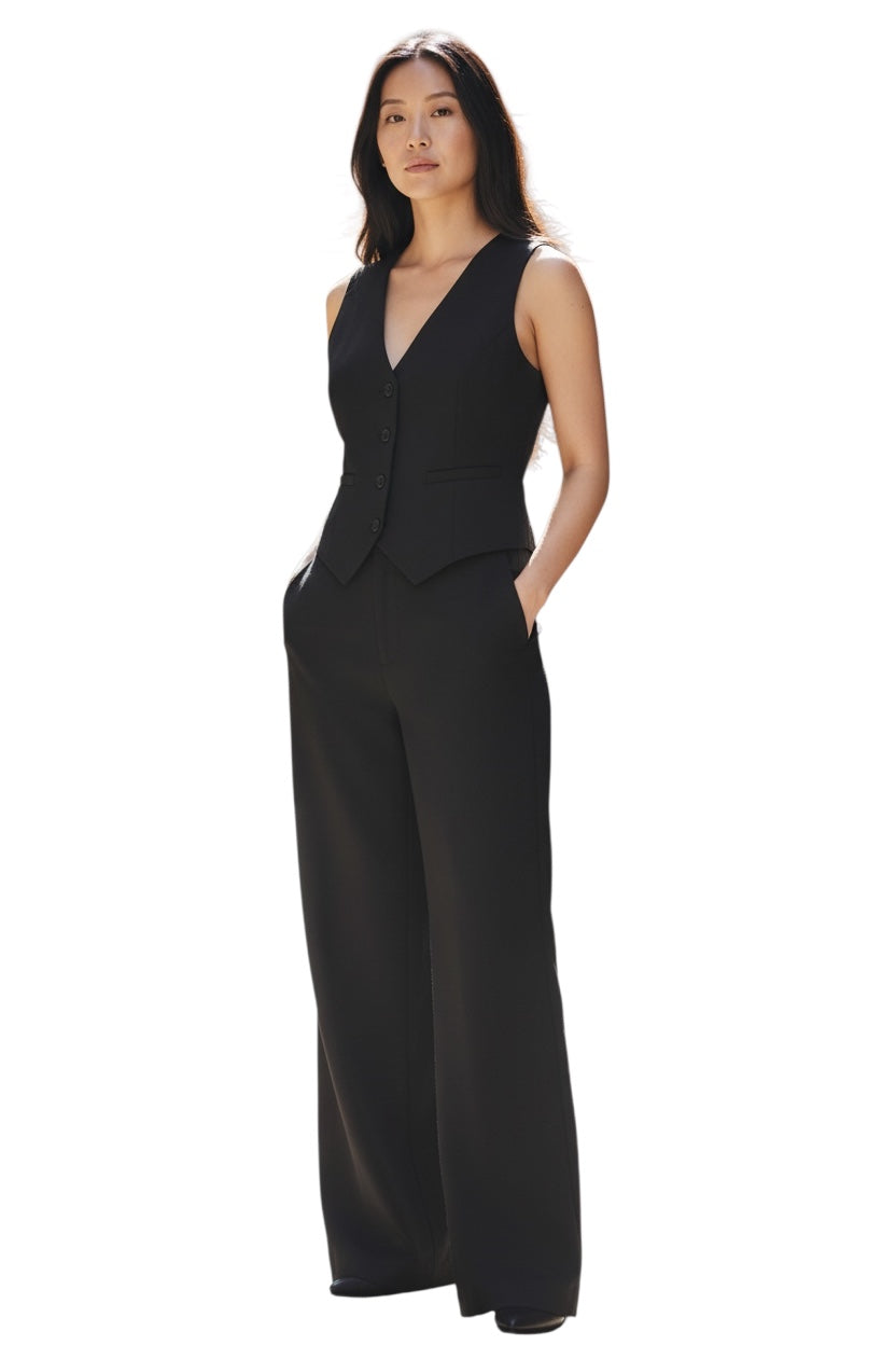 Daily Women's British Style Solid Color Polyester Pants Sets Pants Sets