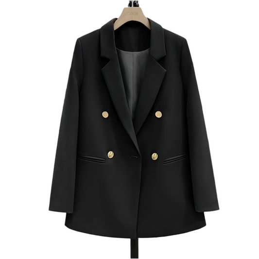 Women'S Long Sleeve Blazers Pocket Classic Style Solid Color