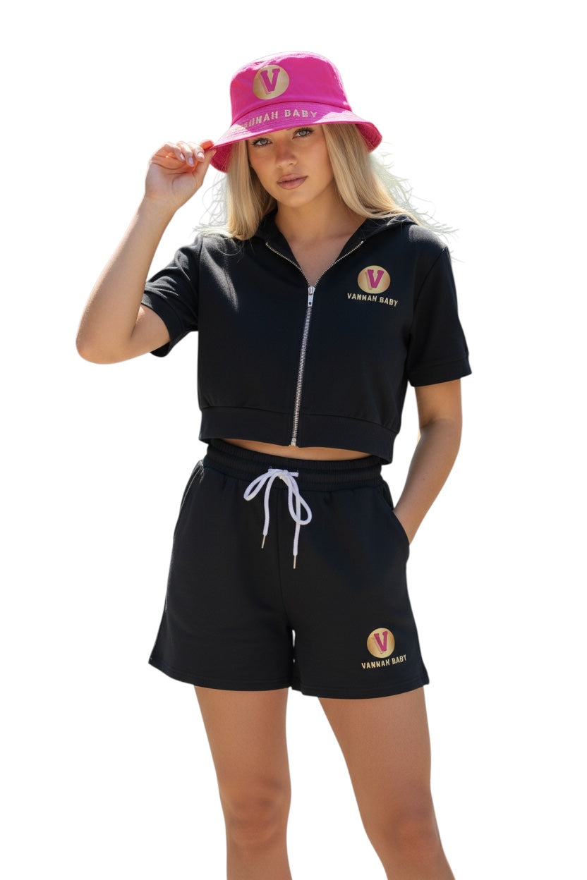 Vannah Baby Shorts Set/ and Hat