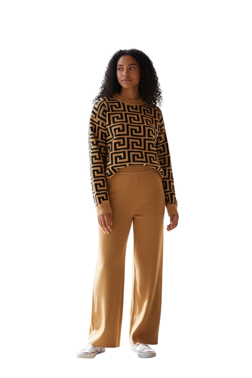Geometry Sweater Pantsuits