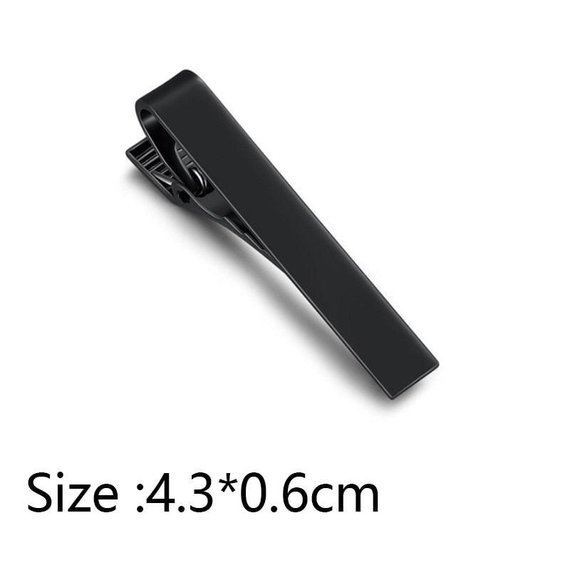 Simple Tie Clip Men Metal Copper Necktie Bar Clip Gold Silver Black 3 Bright Colors Best Gifts For Your Father Lover And Friends  Simple Classic Bar Clasp Practical Necktie Accessories Fashion Men Tie Clips Luxury Clothing Jewelry