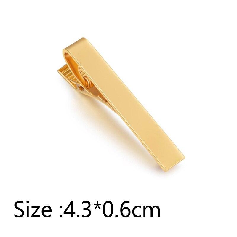 Simple Tie Clip Men Metal Copper Necktie Bar Clip Gold Silver Black 3 Bright Colors Best Gifts For Your Father Lover And Friends  Simple Classic Bar Clasp Practical Necktie Accessories Fashion Men Tie Clips Luxury Clothing Jewelry