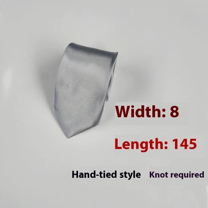 Men's 8cm Plain Suit Tie