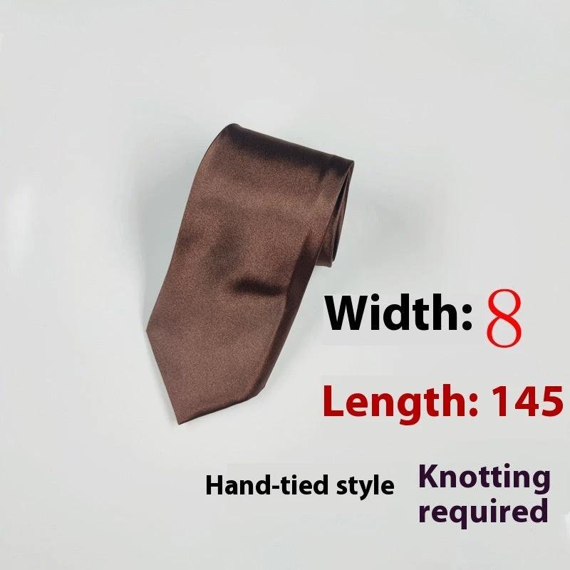 Men's 8cm Plain Suit Tie