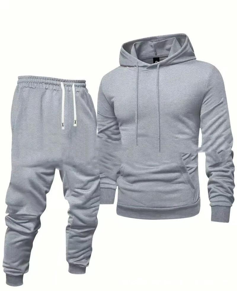 Men's Hooded Sweatshirt And Sweatpants Sports Suit